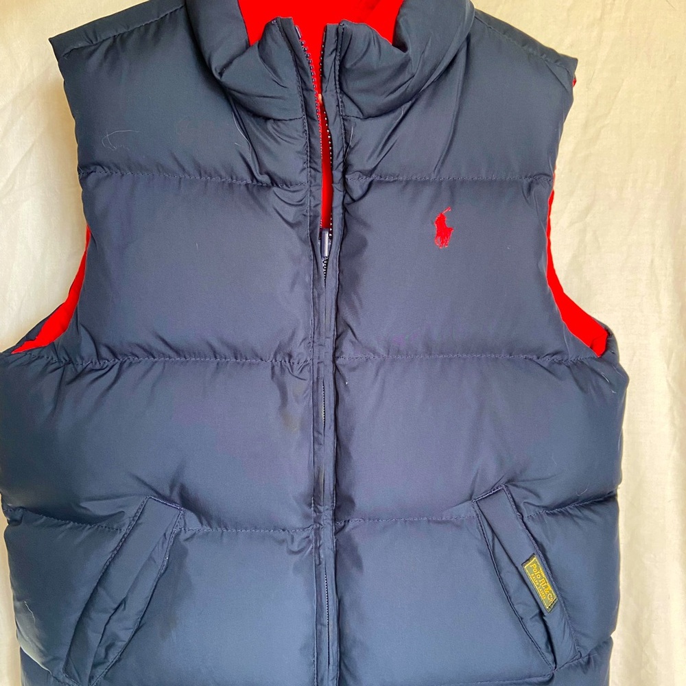 Ralph Lauren heavy weight reversible puffer vest size 7